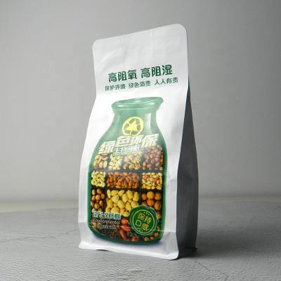 China Custom Printed Biodegradable Barrier Fashion Stand Up Pouch With Window Backing Up Pouch for sale