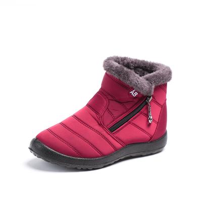 China Customizable Warm Winter Comfort Solid Color Light Weight Rubber Unique Hairy Snow Boots Sports Shoes for sale