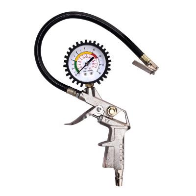 China Aluminum Auto Tire Air Inflating Gun Digital Tire Pressure Gauge 200 PSI Max Pressure for sale