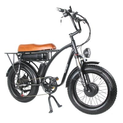 China Bicicleta eléctrica de doble motor de 2000W con posición del motor del eje trasero y tiempo de carga de 3 horas en venta