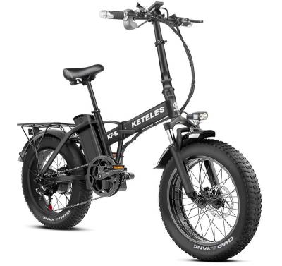 China 2024 Direct 20x4.0 Inch Fat Tire Folding E-Bike 1000W met 7 snelheidsversnellingen Achterhoekmotor Te koop