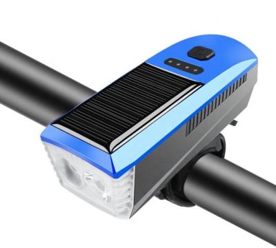 Chine Lumière de vélo à charge solaire et USB bleue 2000mAh Feuille avant pour le vélo sur route MTB à vendre