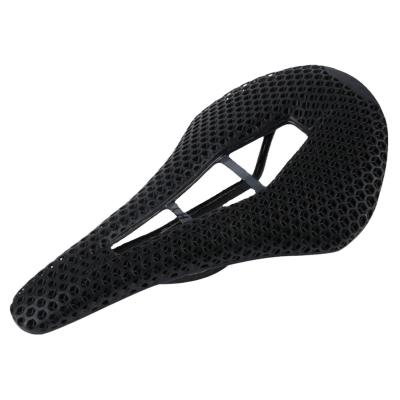 China Mountain Biking Essential 3D Printed Carbon Fiber Road Bike Saddle with Hollow Design for sale