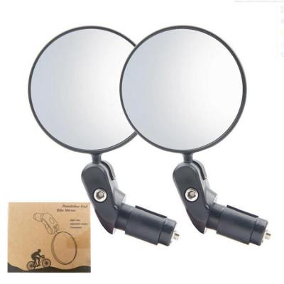 China Angle Adjustable Left Right Handlebar Mirrors Model Bike Cycling Accessory with Steel for sale