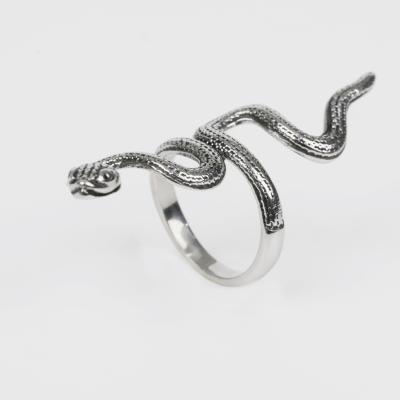 China JZBX0038 Hiphop Fashion Rock Punk Snake Shaped Hip Hop Men Women Stainless Steel Rings for sale