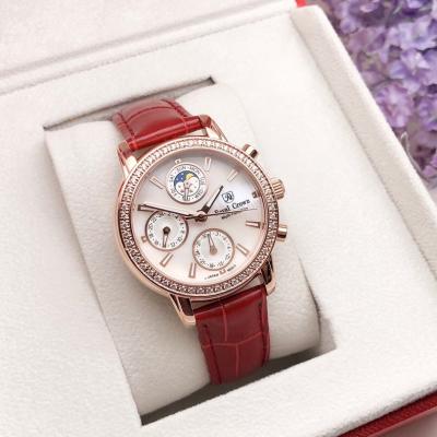 China Brand Automatic Top Luxury Elegant Woman Date Wrist Watch Stainless Steel Simple Men Watches Waterproof for sale