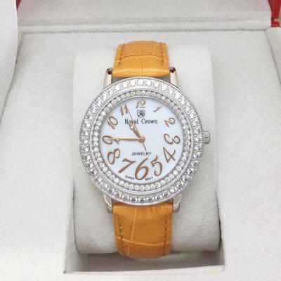 China 2021 New Automatic Rhinestone Quartz Ladies Date Leather Casual Women's Watch for sale