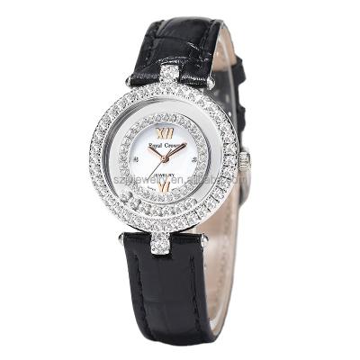 China New Date 3628P Style Automatic Ladies Watches Rhinestone Quartz Luxury Watches Women Leather Wrist Watch for sale