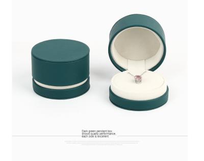 China Luxury Wedding Souvenir Gift BOXS002 Style Round Jewelry Gift Box European Ring Double-Use Necklace Box Jewelry Box for sale