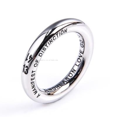 China JBX0030 Quan Zhilong Same Hip Hop Men's Rings Neo-Gothic Korean Girl Engraved Chunky Couple Ring for sale