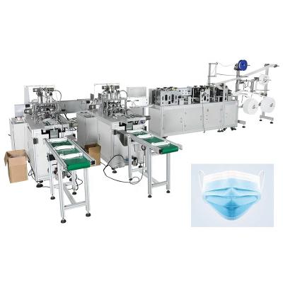 China Making Disposable Face Mask FULLY AUTOMATIC 3 PLY FACE SURGICAL MASK MACHINE for sale