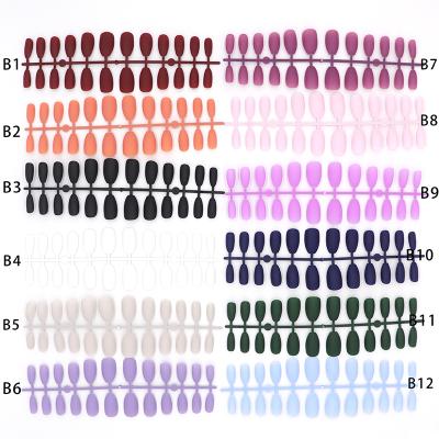 China DIY Nail Art Several Colors Tips ABS Coffin Nail Material Fake Nail Tips for sale