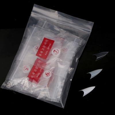 China White False Nails Stiletto Solon Half Cover Packing Box Nail Tips Practical Nature Clear Material 500 Pcs Acrylic for sale