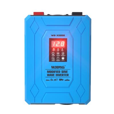 China WOBANG Home Appliance Modified Sine Wave Inverter 6000W DC To AC With Universal Plug for sale