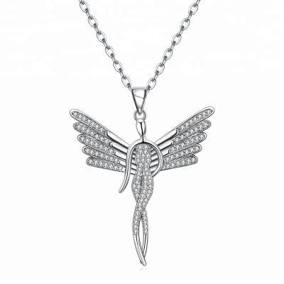 China 2She Big Religious Hot Sale Women Girl Silver Angel Pendant Jewelry for sale