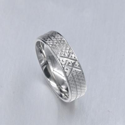 China CLASSIC 925 Sterling Silver Jewelry CNC Technic Couple Ring Jewelry 4mm 5mm 6mm for sale