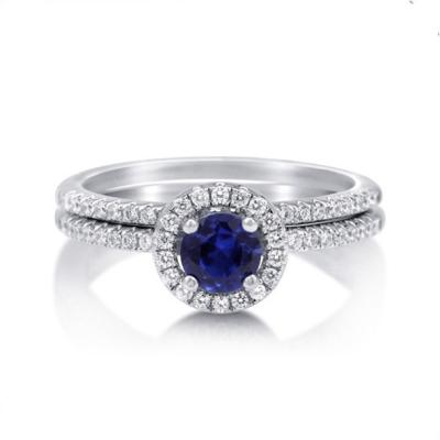 China Fashion Good Quality Crystal Jewelry Wedding Ring Hot Sale Silver for sale