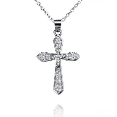 China Hot Sale Custom 925 Sterling Silver Cross Pendants for sale