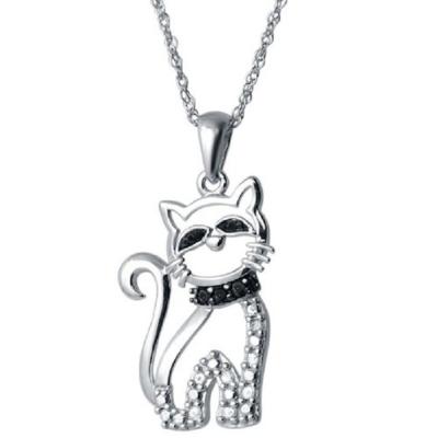 China Silver High Quality 925 Vogue Silver Cat Pendant for sale