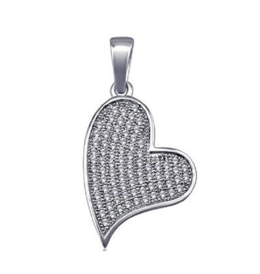 China Silver Factory Manufacturing 925 Silver Heart Pendant for sale