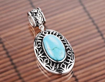 China Wholesale Silver High Quality 925 Sterling Silver Turquoise Pendant for sale