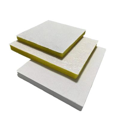 Cina Decorative Fiberglass Ceiling Tiles 15mm 24mm With PVC Facing in vendita