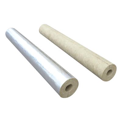 중국 Fireproof Insulated Mineral Wool Tube Insulation Rock Wool Pipe Cover for HVAC system 판매용