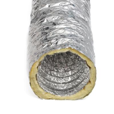 Chine Thermal Insulation Aluminum Foil And Fiberglass Insulated Flexible Duct 4