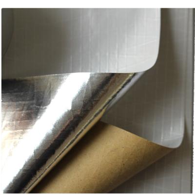 China High Quality Aluminum Foil Facing Reinforced Facing Material For Duct Wrap Te koop