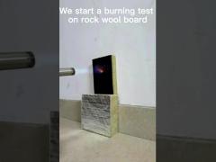 Fireproof test for rock wool board