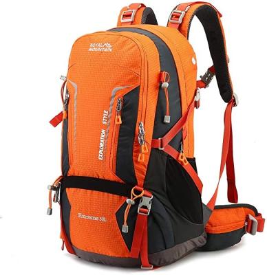 China 50L Nylon Backpack Hiking Outdoor Camping Hiking Mountain Bag Travel Pack for sale