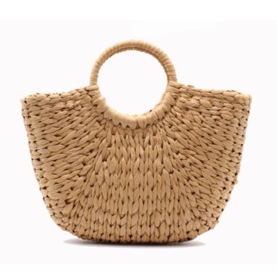 China Beautiful Bowknot Girl Women Fashion Natural Crochet Shoulder Paper Straw Pastoral Bags for sale