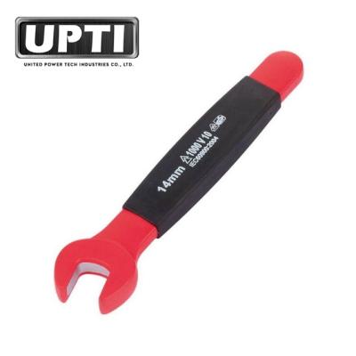 China Chrome Steel Taiwan Vanadium Made 13mm High Quality Professional VDE Insulated Open End Wrench for sale