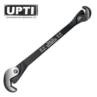 China High quality self-adjusting double jaw quick wrench made by Taiwan of carbon steel for sale