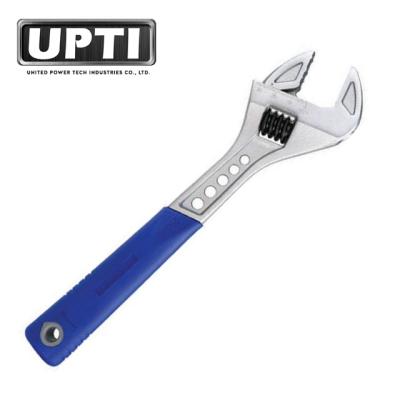 China Professional High Quality Taiwan Made Chrome Vanadium Wider Jaw Opening Patented Adjustable Spanner Wrench for sale