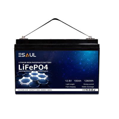 China Rechargeable Solar Ion Battery Lifepo 4 100Ah 12V LiFePo4 Lithium Battery Pack Long Life Safety Environmental Energy Storage Systems for sale