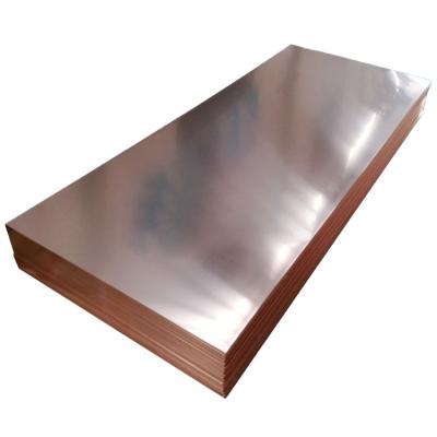 China Various industries and titanium clad copper paper sheeting corrugated copper sheet copper label sheet electromechanical promotional equipment prices for sale