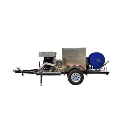 Κίνα 1500L 2000L Καθαριστήριες αποχέτευσης Jetter Trailer καθαρισμός νερού Jetting αντλία Semi-Trailer καθαριστικά υψηλής πίεσης προς πώληση