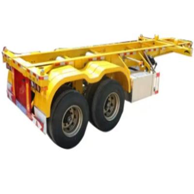 China HOWO 20 40 FT Skeletal Container Chassis Semi-trailer 50ton High Load Capacity Sliding Skeleton Semi-trailer Te koop