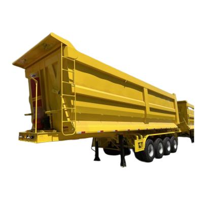 China Semi-reboque de 4 eixos 40CBM 80T Heavy Duty Dump Semi-Reboque à venda