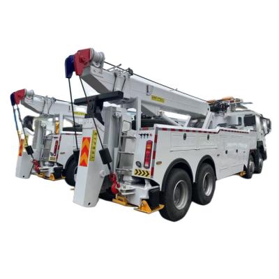 China SINOTRUK HOWO Wrecker Truck 12 Wheeler 50T 60T 400HP Rotary Road Rescue Truck for sale