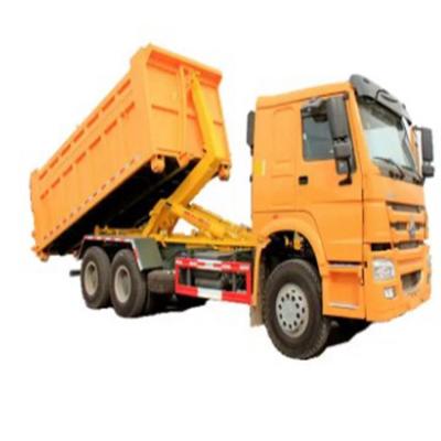 中国 EURO 2 後部フックリフトゴミ箱 箱付き 水力フックアーム Sinotruk Howo 4x2 6x4 20CBM 25CBM 18m3 20m3 販売のため