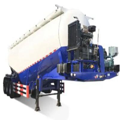 China Drie-assige 45-80 kubieke V-type bulk cement halve aanhangwagen droog cement pneumatische vrachtwagen aanhangwagen voor het transport van poedermateriaal Te koop