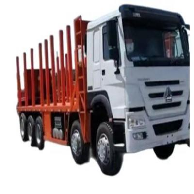 China 10x4 8x4 zware houttruck SINOTRUK WEICHAI Motor 460 pk Houtvervoer met houtbak voor Afrika Te koop