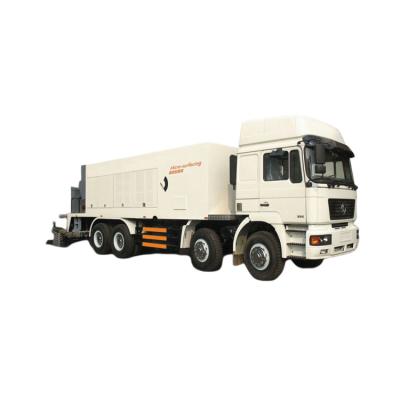 China 12 Tyre Sinotruk HOWO 6x4 Asphalt Slurry Sealer Slurry Seal Truck With 16m3 Gravel Tank Sealer For Road Maintenance for sale