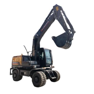 China DX150W-9 Hydraulischer Bagger Isuzu Motor 13,52 Tonnen Eimerradbagger zu verkaufen