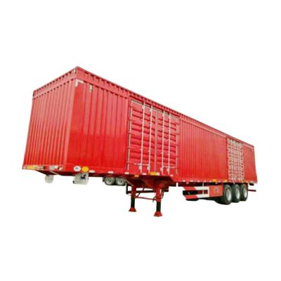 China 2 Axles Cargo Semi Trailer Vehicle Container Rated Capacity 30 - 100T zu verkaufen