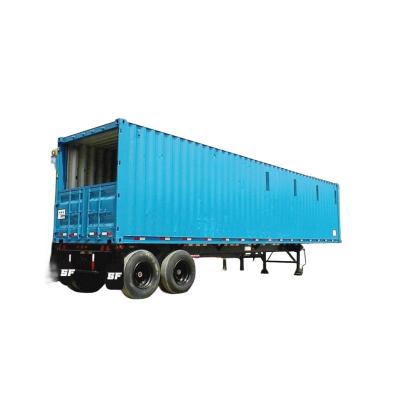 China 2 Axle Payload 40t Cargo Semi Trailer Vehicle Container  Mechanical Suspension zu verkaufen