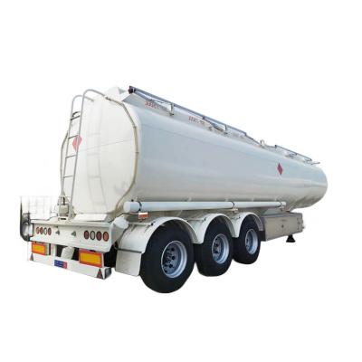 China 3 Axle Fuel Oil Tanker 42CBM Semi Trailer 5mm Tank Body Thickness zu verkaufen