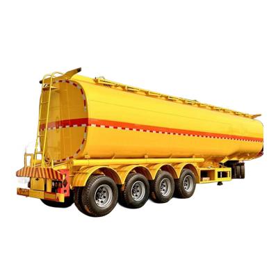 China 4 as 50000L Palm Oil Semi-Tanker Trailer Q235 Carbon Steel Tank Body Material Te koop